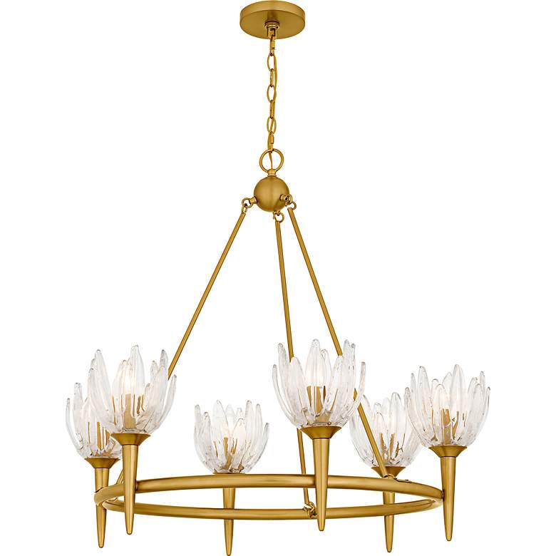 Image 3 Shea 6-Light Brushed Gold Chandelier more views