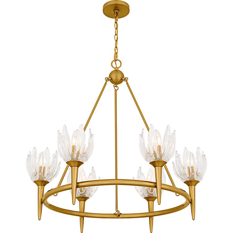 Image 4 Shea 6-Light Brushed Gold Chandelier more views