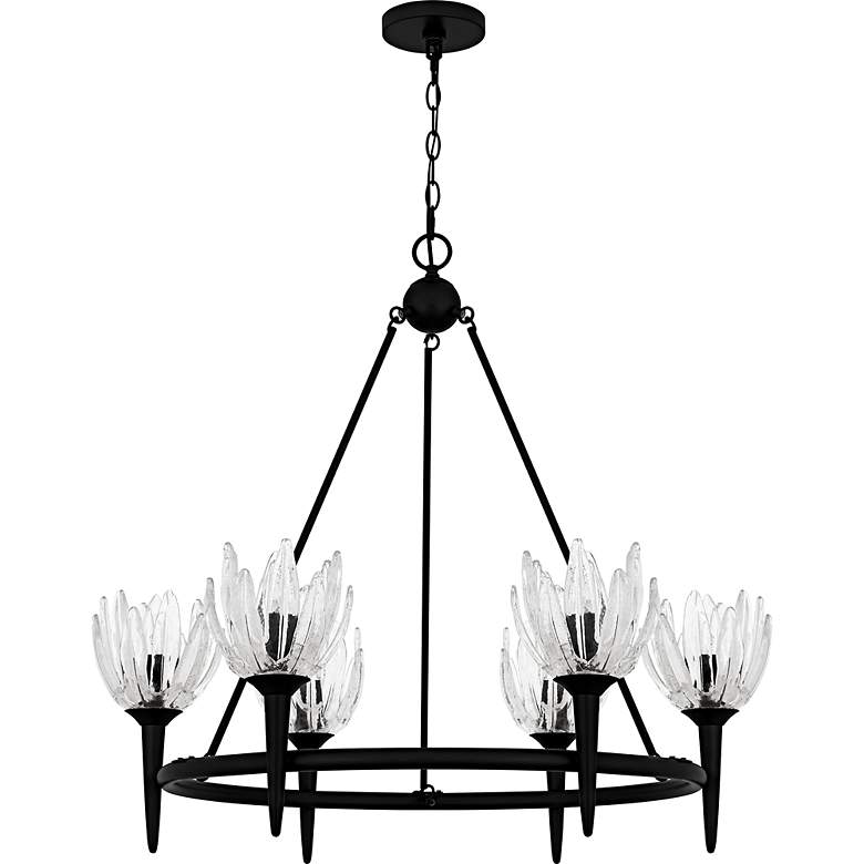 Image 2 Shea 6-Light Matte Black Chandelier more views