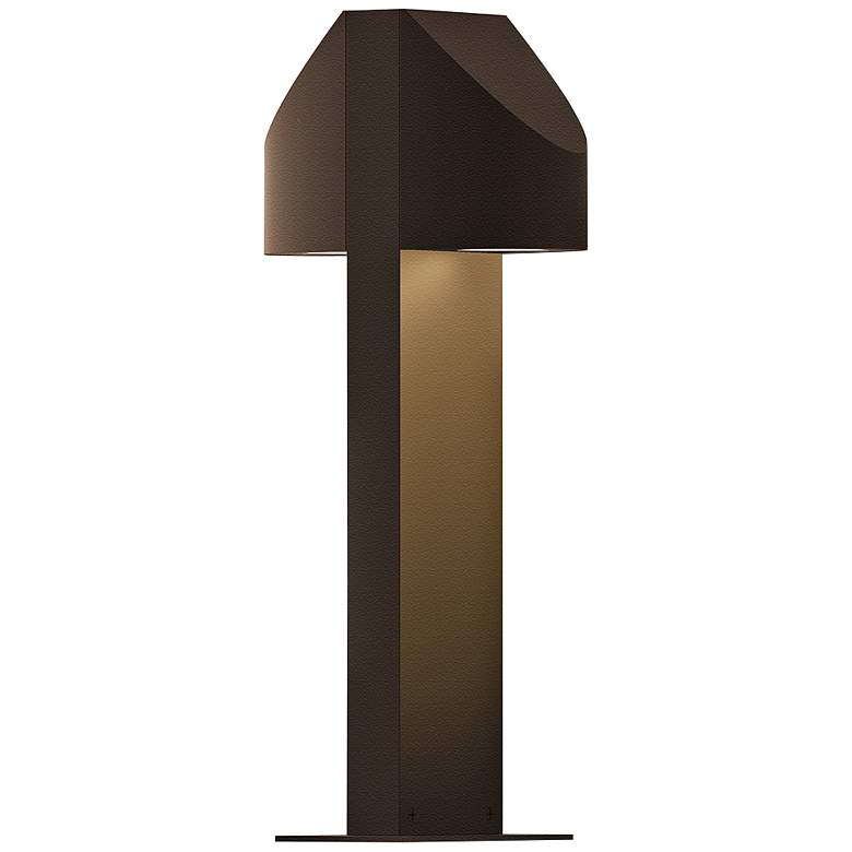 Image 1 Shear 16 inchH Textured Bronze 2-Light LED Landscape Path Light