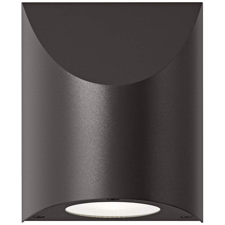 Image 1 Shear 6 1/4"H Textured Bronze LED Outdoor Wall Light