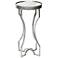 Sheena Silver Leaf Round Accent Table