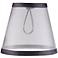 Sheer Gray Lamp Shade 3.25x5.5x5 (Clip-On)