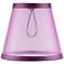 Sheer Orchid Lamp Shade 3.25x5.5x5 (Clip-On)