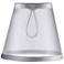 Sheer Silver Lamp Shade 3.25x5.5x5 (Clip-On)
