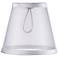 Sheer White Lamp Shade 3.25x5.5x5 (Clip-On)