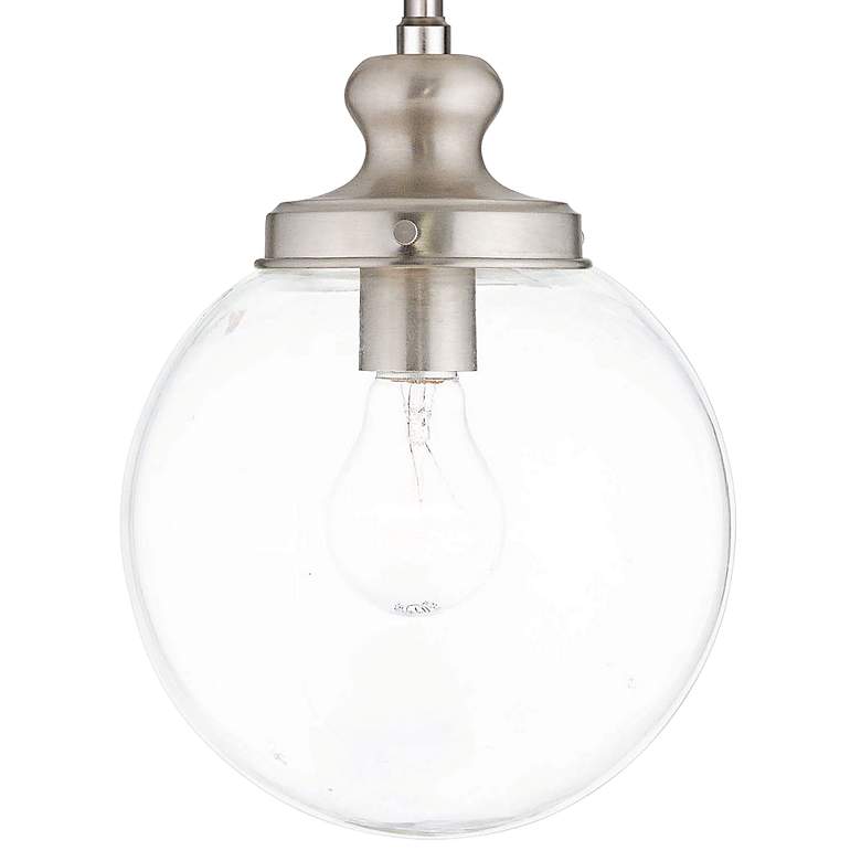 Image 2 Sheffield 8" Wide Brushed Nickel Mini Pendant more views