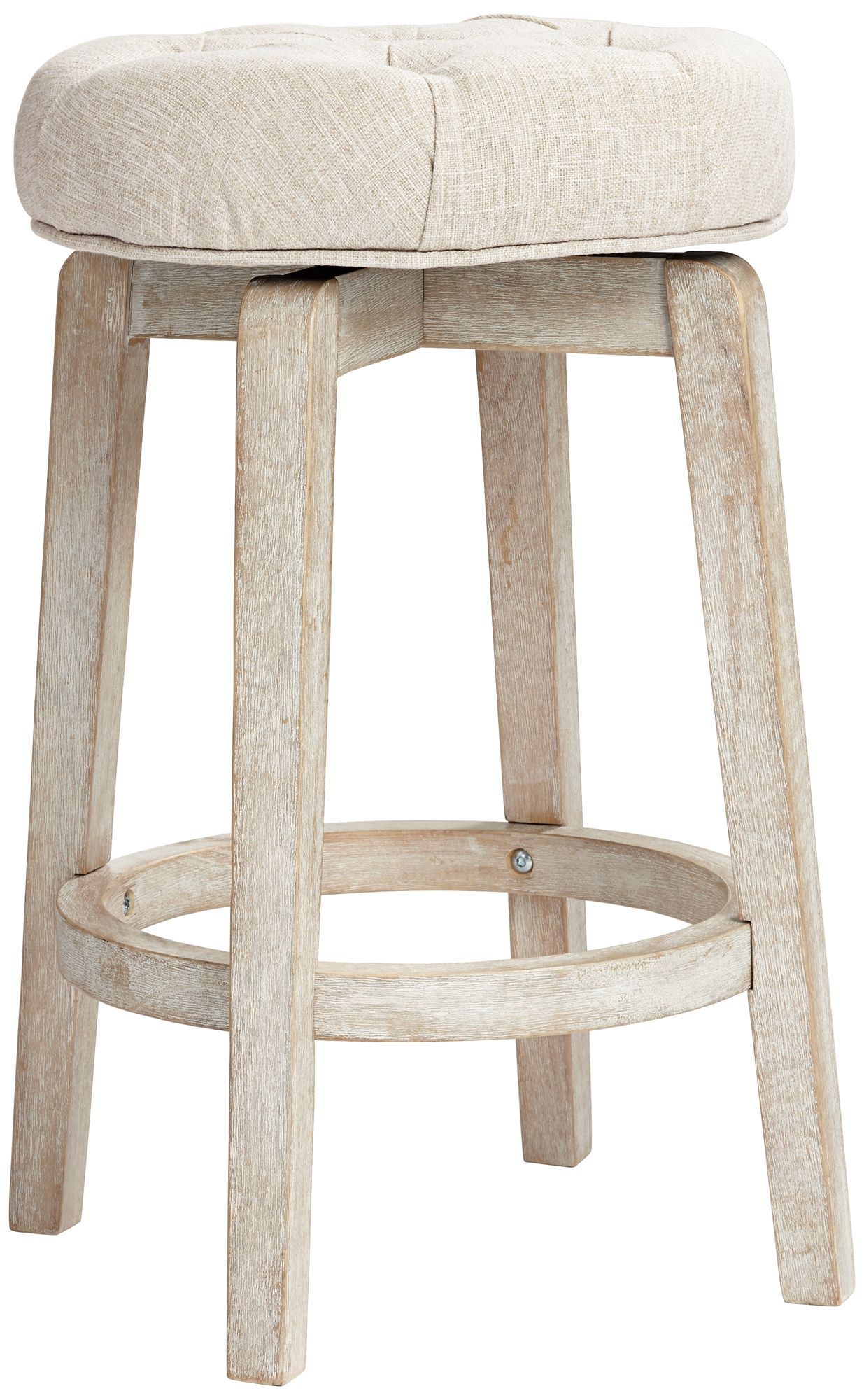 Image 5 Shelby 26" High Tufted White Wash Counter Stool Set of 2 more views