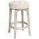 Shelby 26" High Tufted White Wash Counter Stool