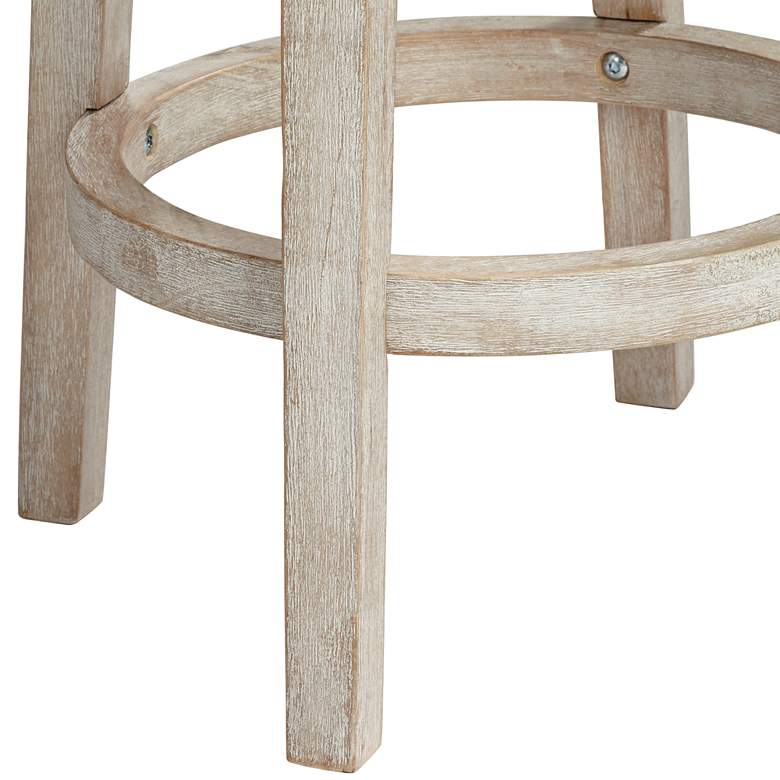 Image 4 Shelby 26" High Tufted White Wash Counter Stool more views