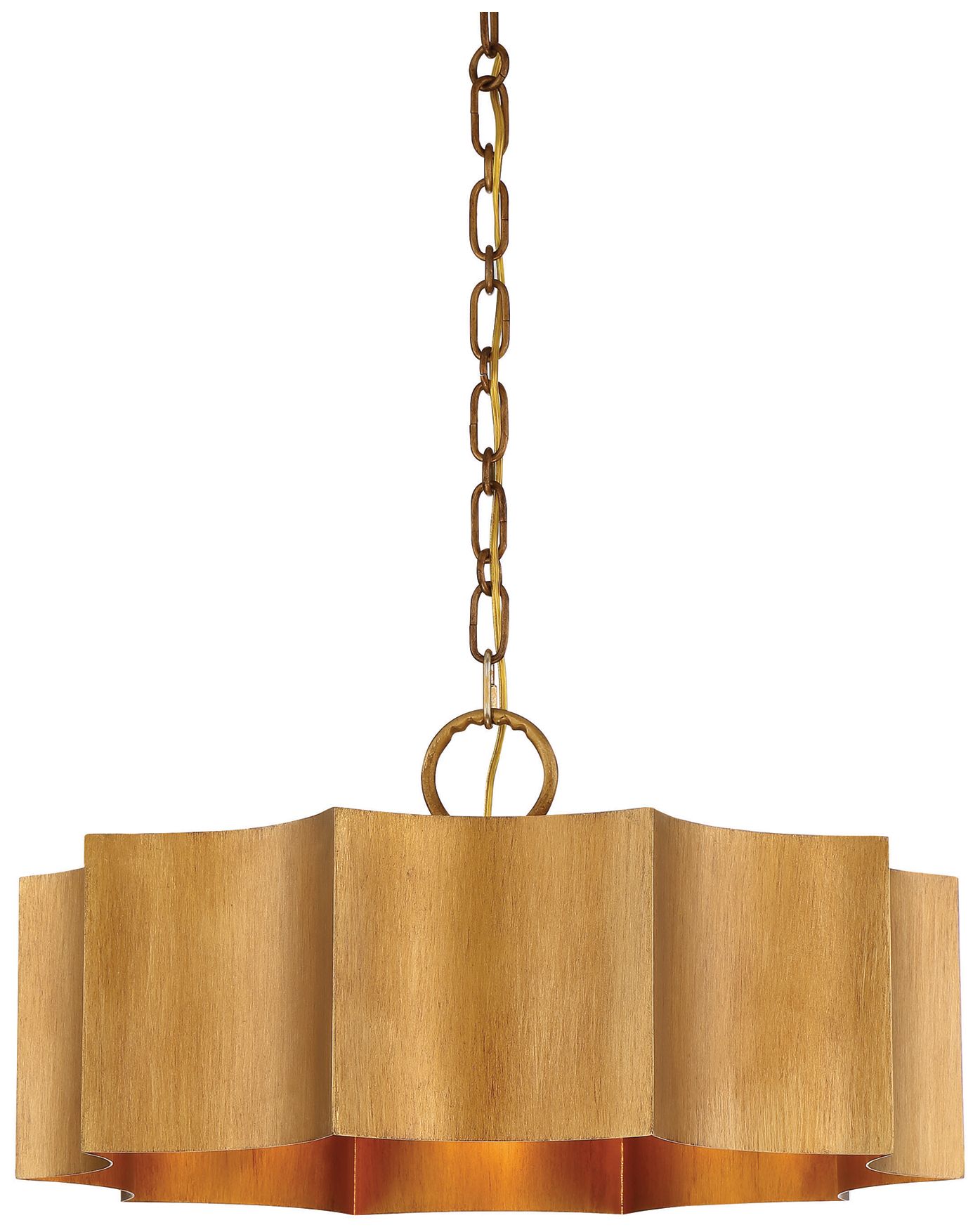 Shelby 3-Light Pendant in Gold Patina