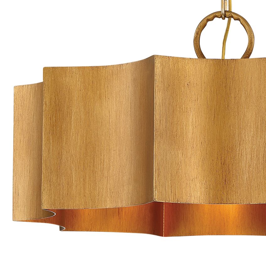 Image 3 Shelby 3-Light Pendant in Gold Patina more views