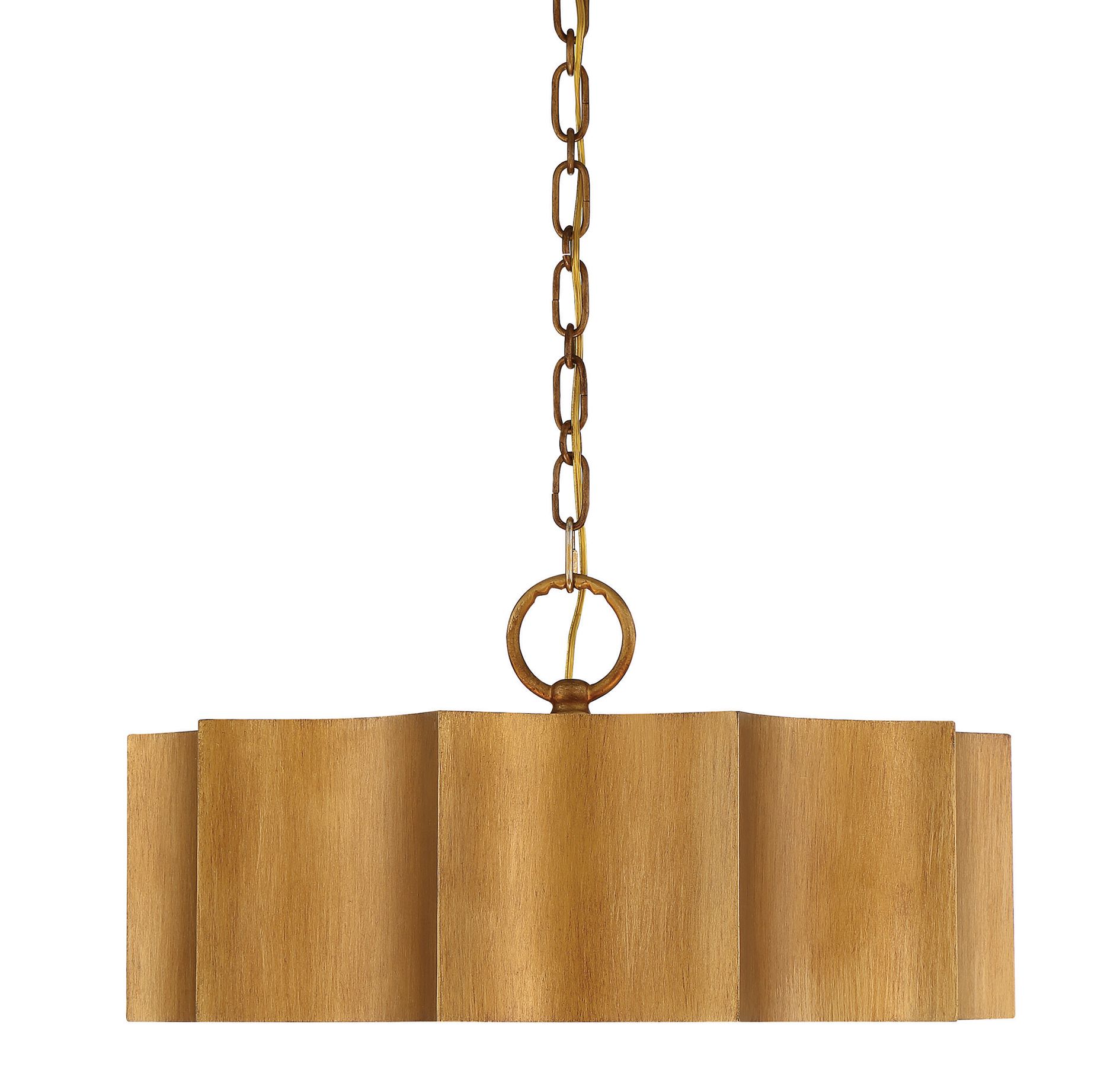 Image 5 Shelby 3-Light Pendant in Gold Patina more views