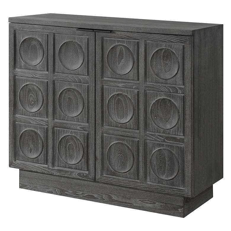 Image 5 Shelby 39.4" Wide x 34" High Elm 2 Door Cabinet more views