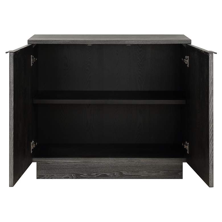 Image 6 Shelby 39.4" Wide x 34" High Elm 2 Door Cabinet more views
