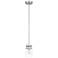 Shelby 4 1/2" Wide Brushed Steel Mini Pendant