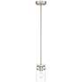 2_Shelby 4 1/2" Wide Brushed Steel Mini Pendant more views