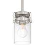 4_Shelby 4 1/2" Wide Brushed Steel Mini Pendant more views