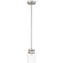 5_Shelby 4 1/2" Wide Brushed Steel Mini Pendant more views