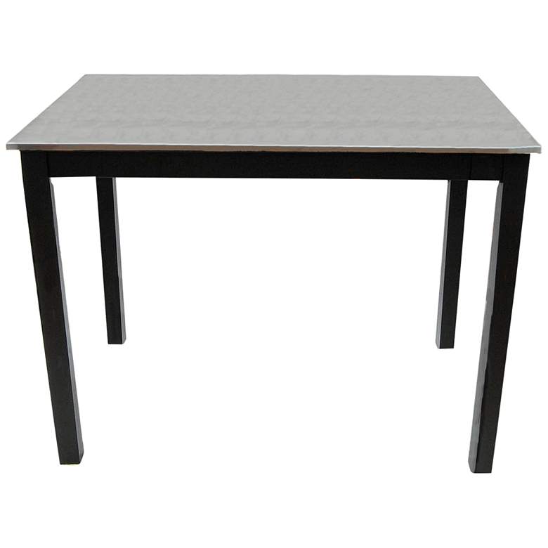 Image 2 Shelby 42 inch Wide Black Rectangular Bar Table