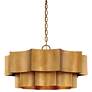 Shelby 6-Light Pendant in Gold Patina