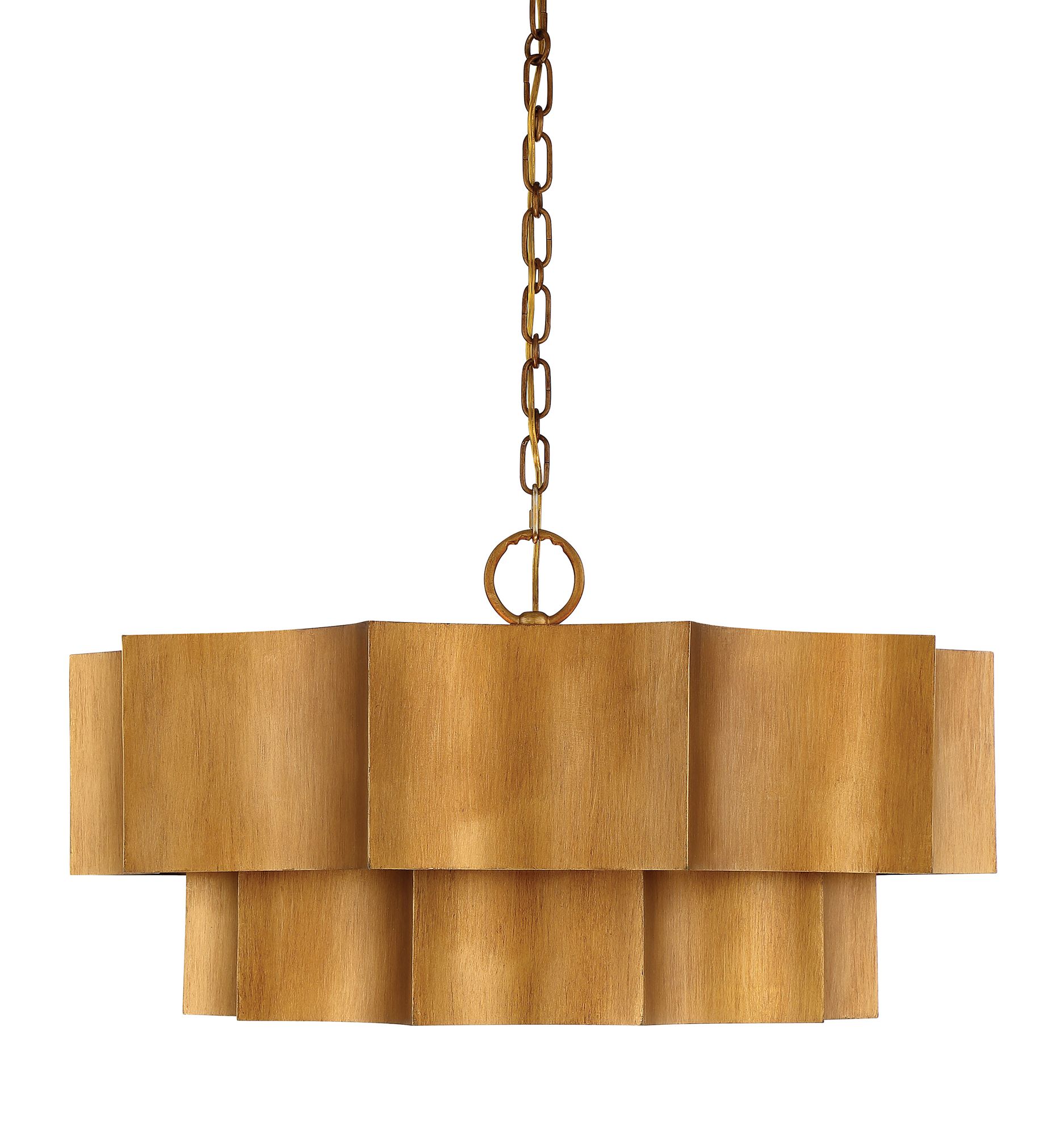Image 6 Shelby 6-Light Pendant in Gold Patina more views