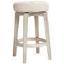 Shelby Tufted White Wash Counter Stool