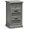 Sheldon 15 3/4" Wide Gray Wood 3-Drawer Nightstand