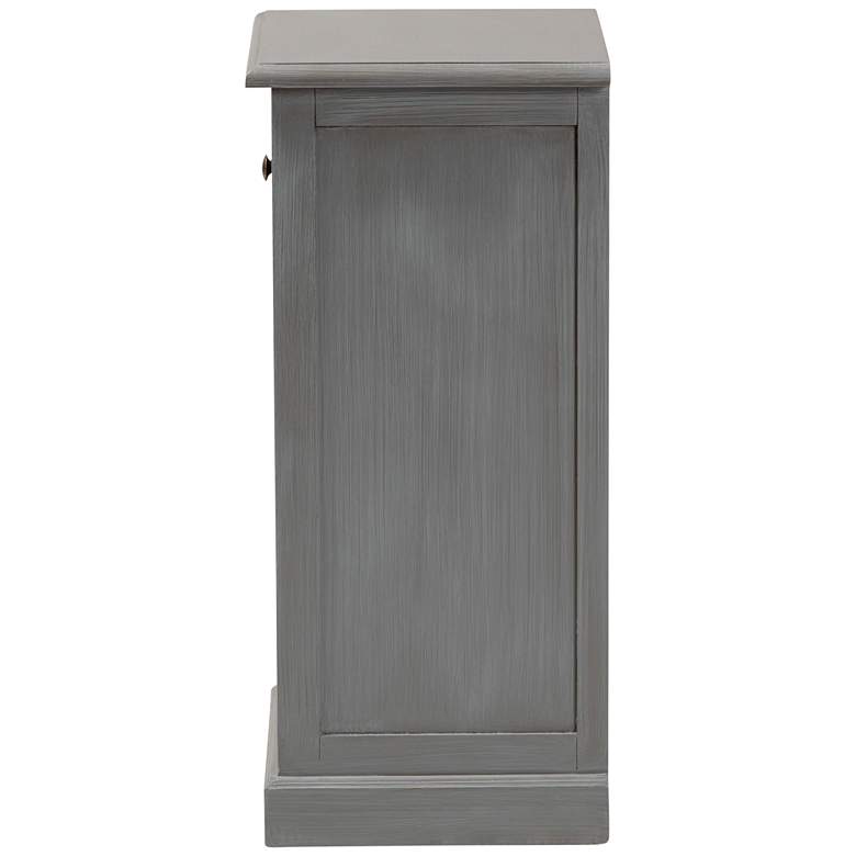 Image 6 Sheldon 15 3/4 inch Wide Gray Wood 3-Drawer Nightstands Set of 2 more views