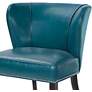 Sheldon Peacock Blue Concave Armless Accent Chair