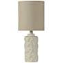 Shell and Starfish 21" White Finish Coastal Style Accent Table Lamp