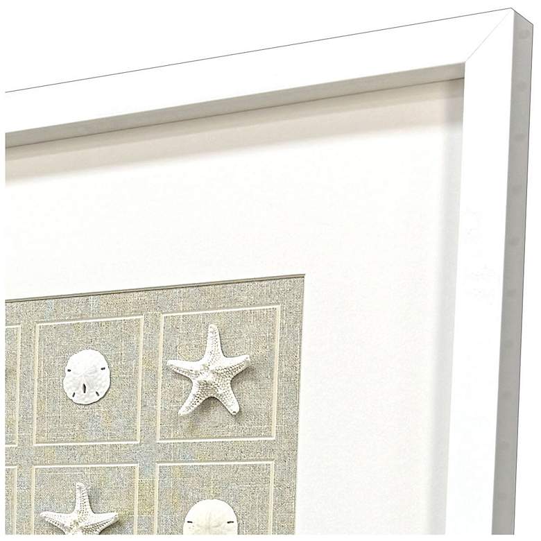 Image 3 Shell Collection 19"W x 26"H Coastal Framed Art Set of 2 more views