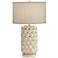 Shell Point Seashell Beige Table Lamp with Night Light
