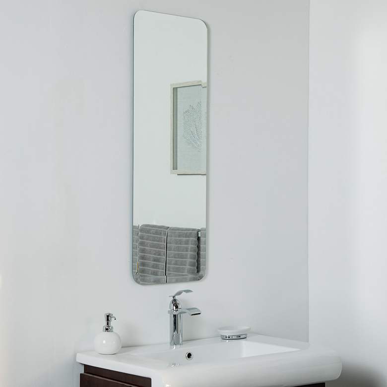 Image 1 Shelly Long 13 3/4 inch x 39 1/2 inch Frameless Wall Mirror