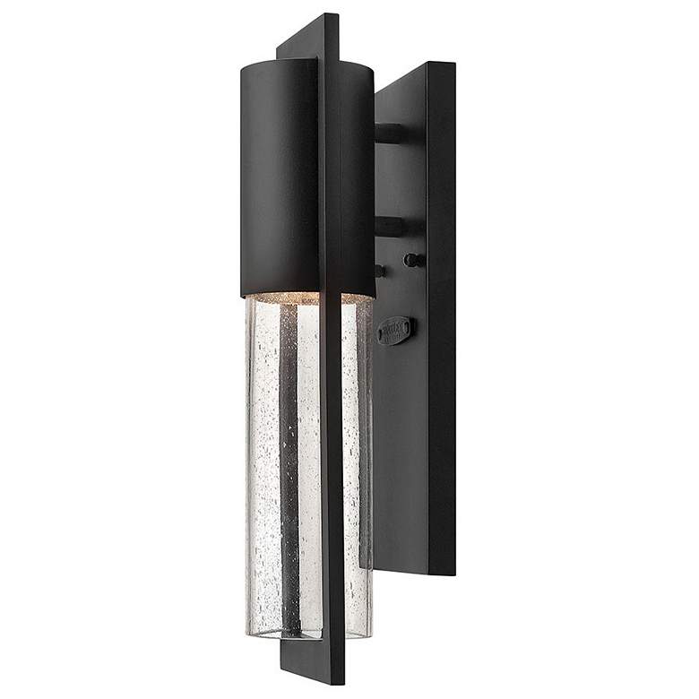 Image 1 Shelter 15 1/2" High Black Extra Small Outdoor Wall Light