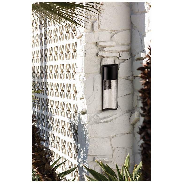 Image 6 Shelter 15 1/2" High Black Extra Small Outdoor Wall Light more views