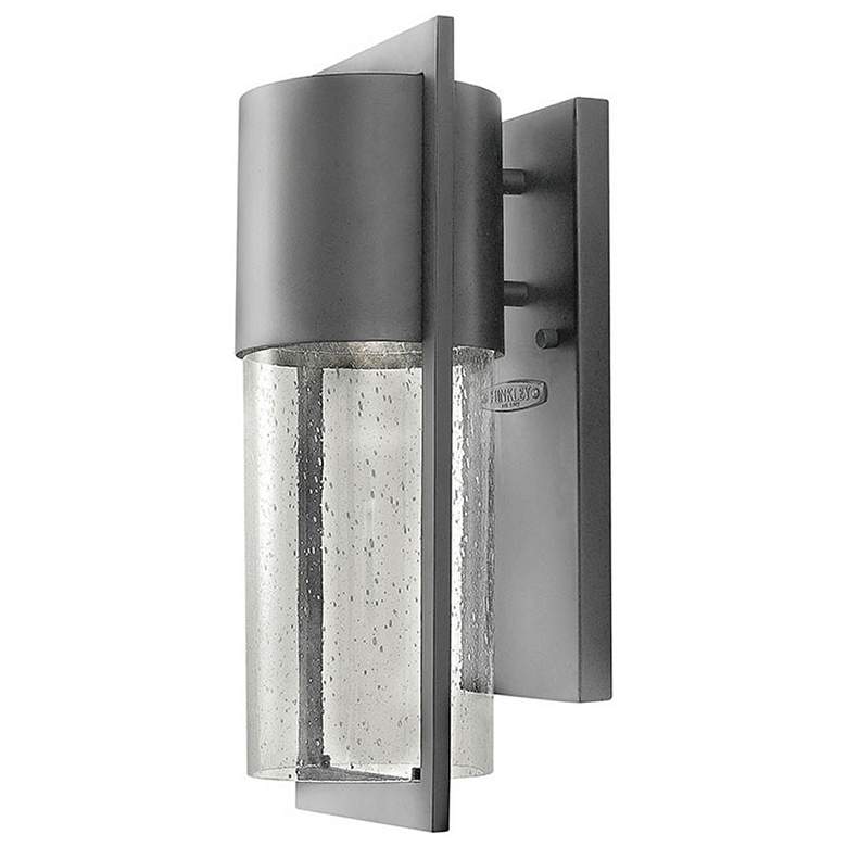Image 1 Shelter 15 1/2" High Hematite Small LED Outdoor Wall Light