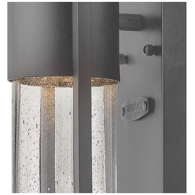 Image 3 Shelter 15 1/2" High Hematite Small LED Outdoor Wall Light more views