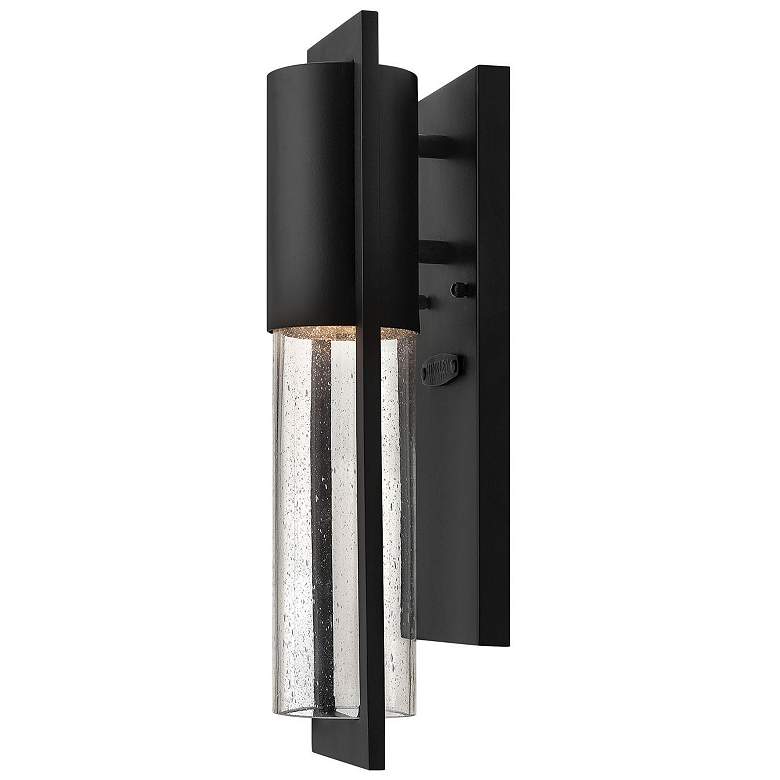 Image 1 Shelter 15 1/2"H Black Extra Small LED Outdoor Wall Light