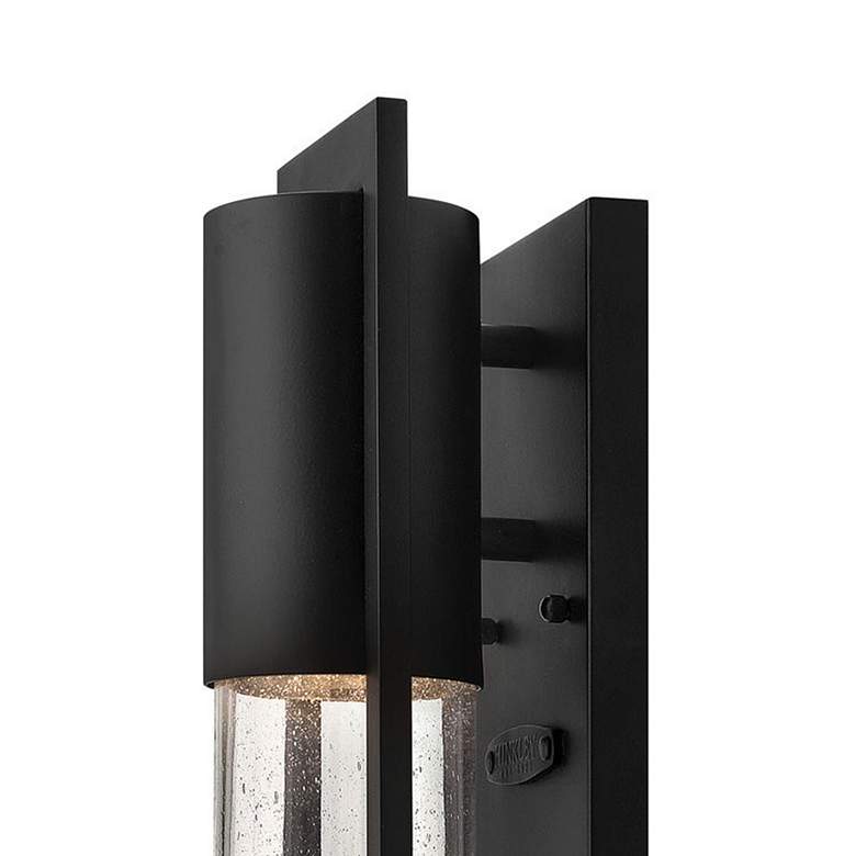 Image 2 Shelter 15 1/2"H Black Extra Small LED Outdoor Wall Light more views