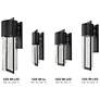 6_Shelter 15 1/2"H Black Extra Small LED Outdoor Wall Light more views