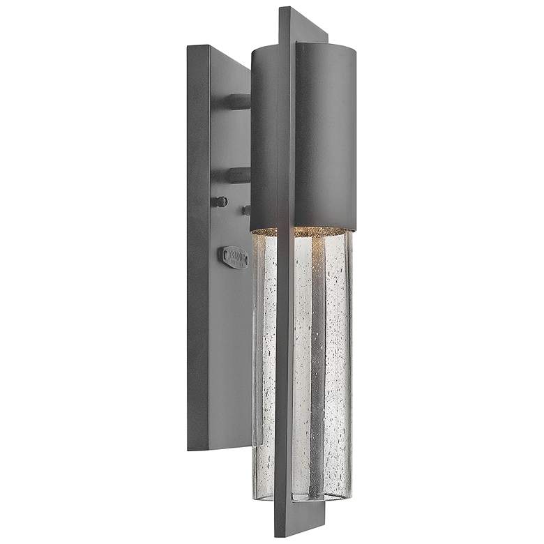 Image 1 Shelter 15 1/2"H Hematite Extra Small LED Outdoor Wall Light