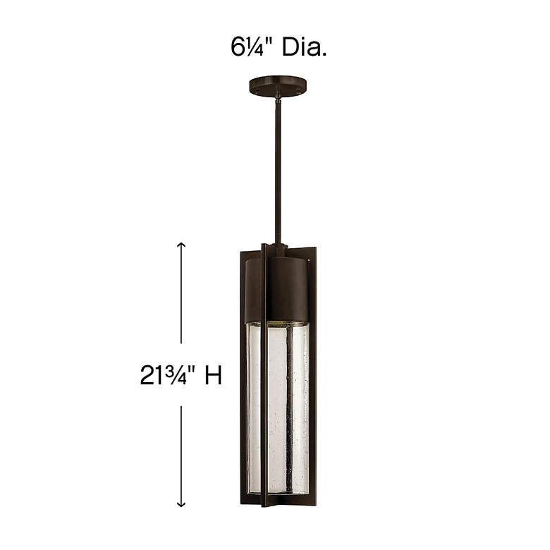 Image 5 Shelter 21 3/4 inchH Buckeye Bronze LED Outdoor Hanging Light more views