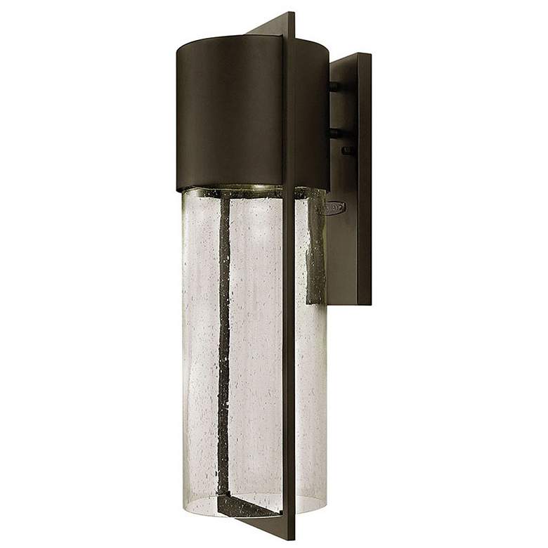 Image 1 Shelter 23 1/4 inch High Buckeye Bronze LED Outdoor Wall Light