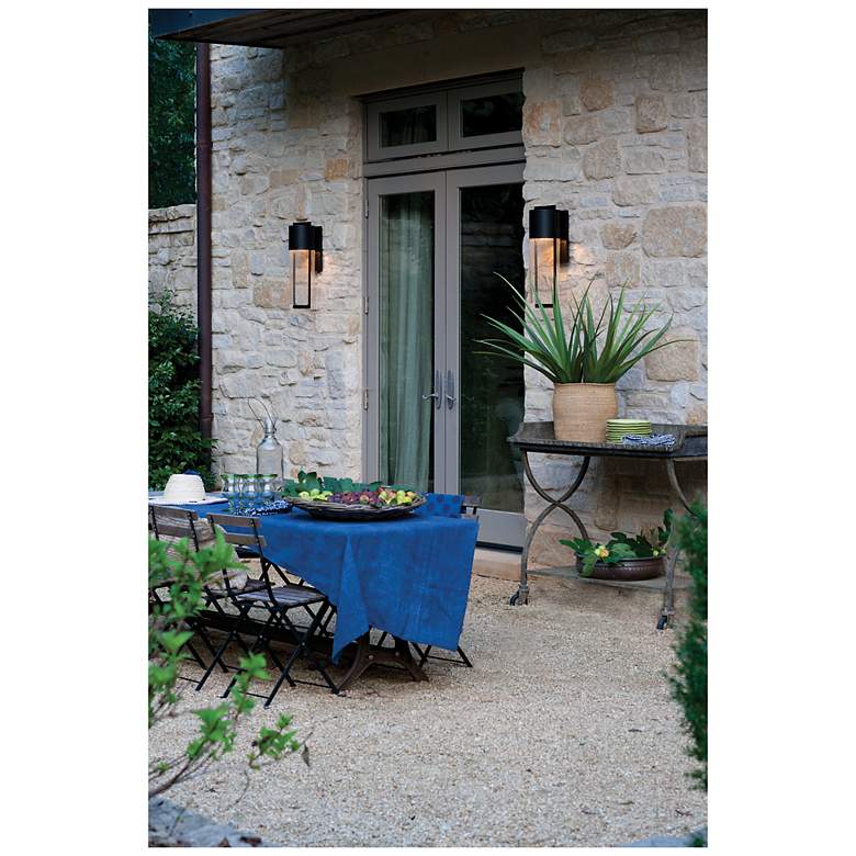 Image 7 Shelter 23 1/4" High Buckeye Bronze LED Outdoor Wall Light more views