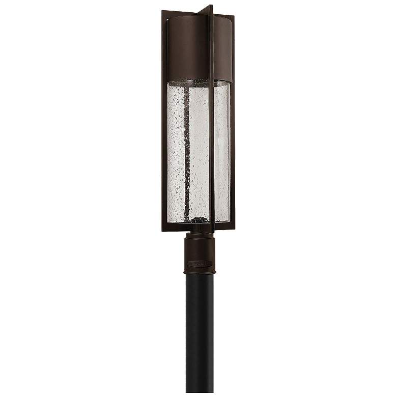 Image 1 Shelter 27 3/4"H Buckeye Bronze 12V LED Outdoor Post Light
