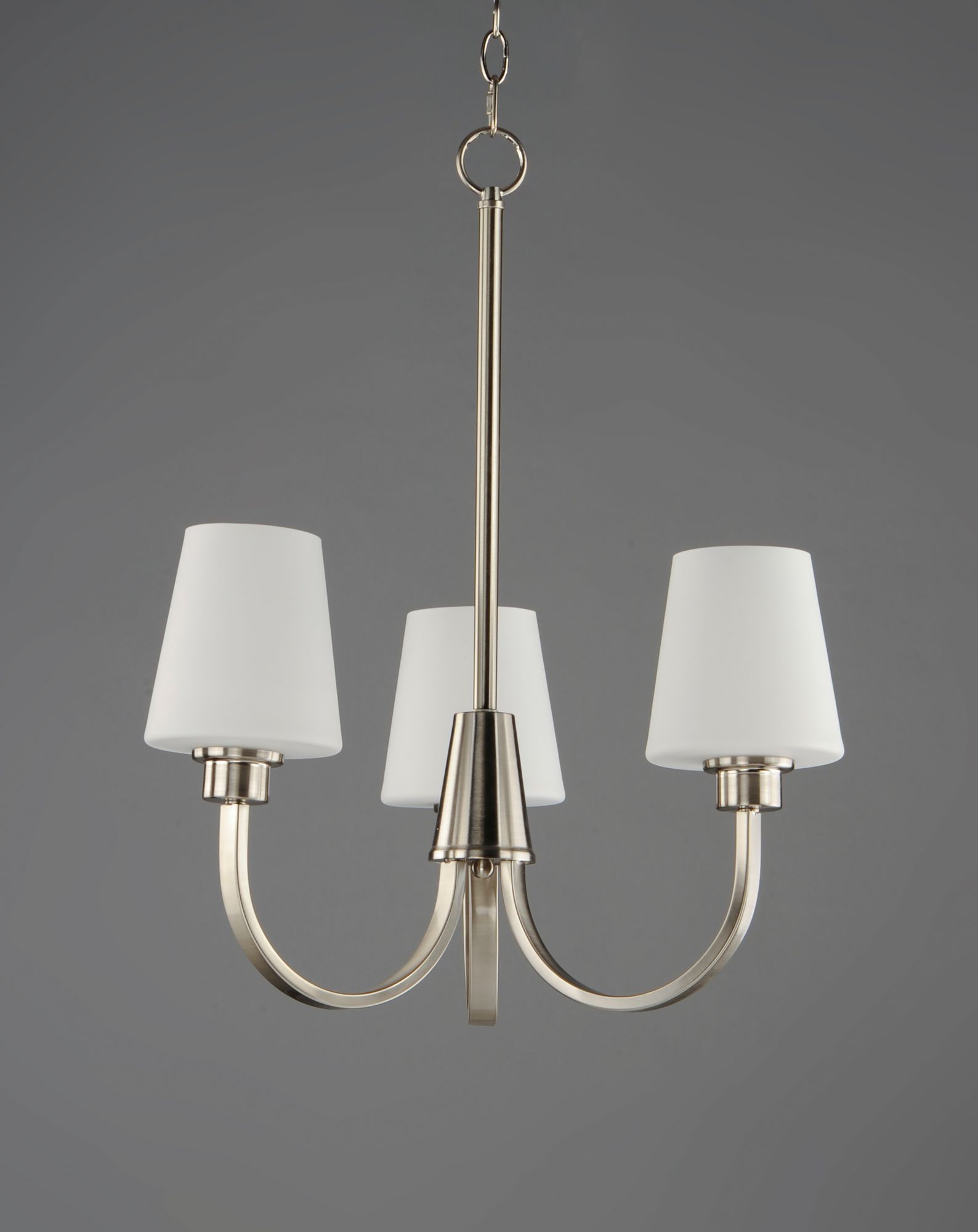Image 4 Shelter 3-Light 20" Wide Satin Nickel Chandelier more views