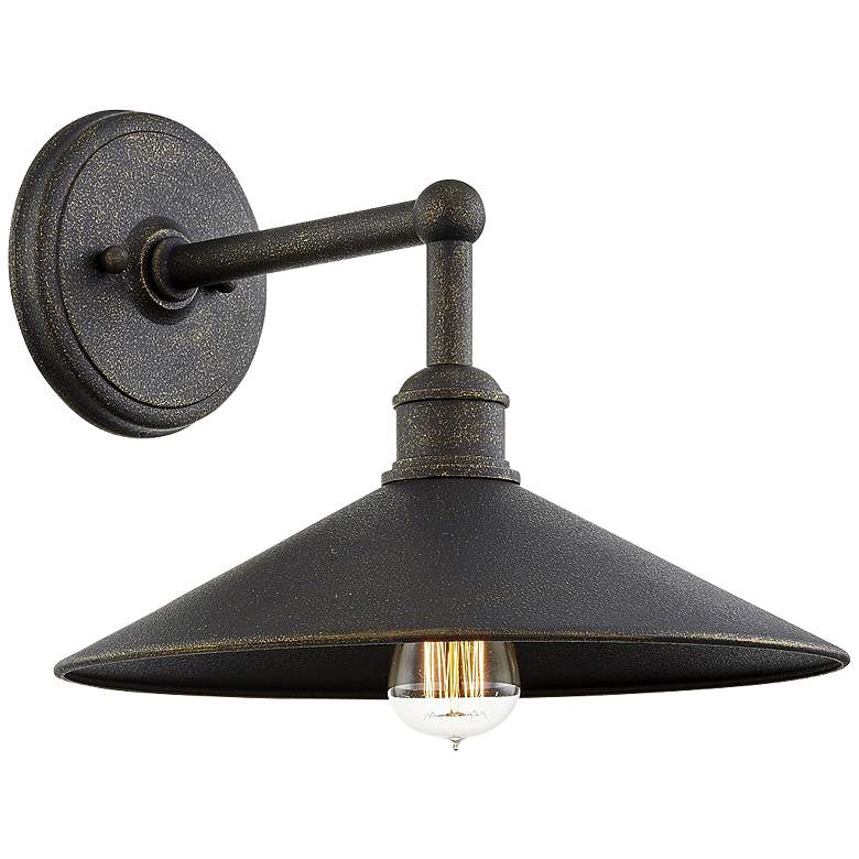 Image 1 Shelton 11" High Vintage Bronze Outdoor Wall Light