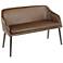 Shelton 49 1/2" Wide Espresso 2-Seater Banquette Dining Bench
