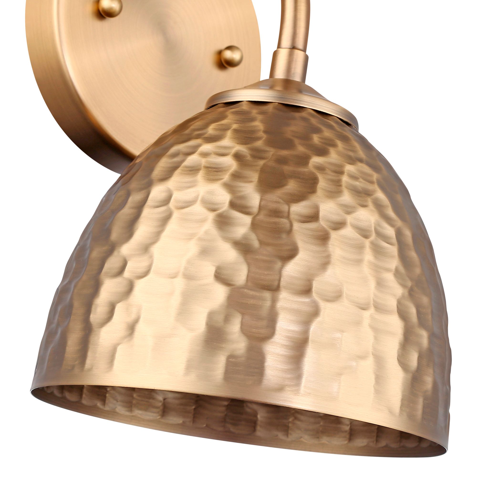 Shepard 1-Light Wall Sconce in Modern Brass with Modern Brass